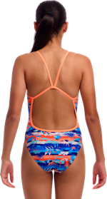 Купальник FUNKITA Girl's Forever Fossil (Single Strap)