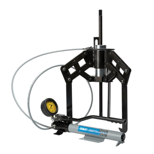 Hydraulically-assisted heavy duty jaw puller with Hydraulic pump with large oil container TMHP 15/260