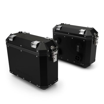 Кофры боковые алюминиевые Royal Enfield "Adventure", черные - 1990276