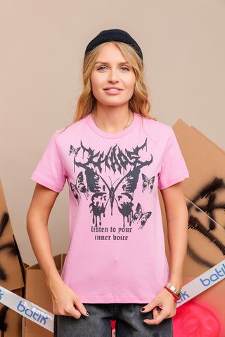 087_БК25 Футболка кор.рукав, розовый