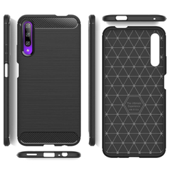 Чехол для Honor 9X (9X Pro) цвет Black (черный), серия Carbon от Caseport