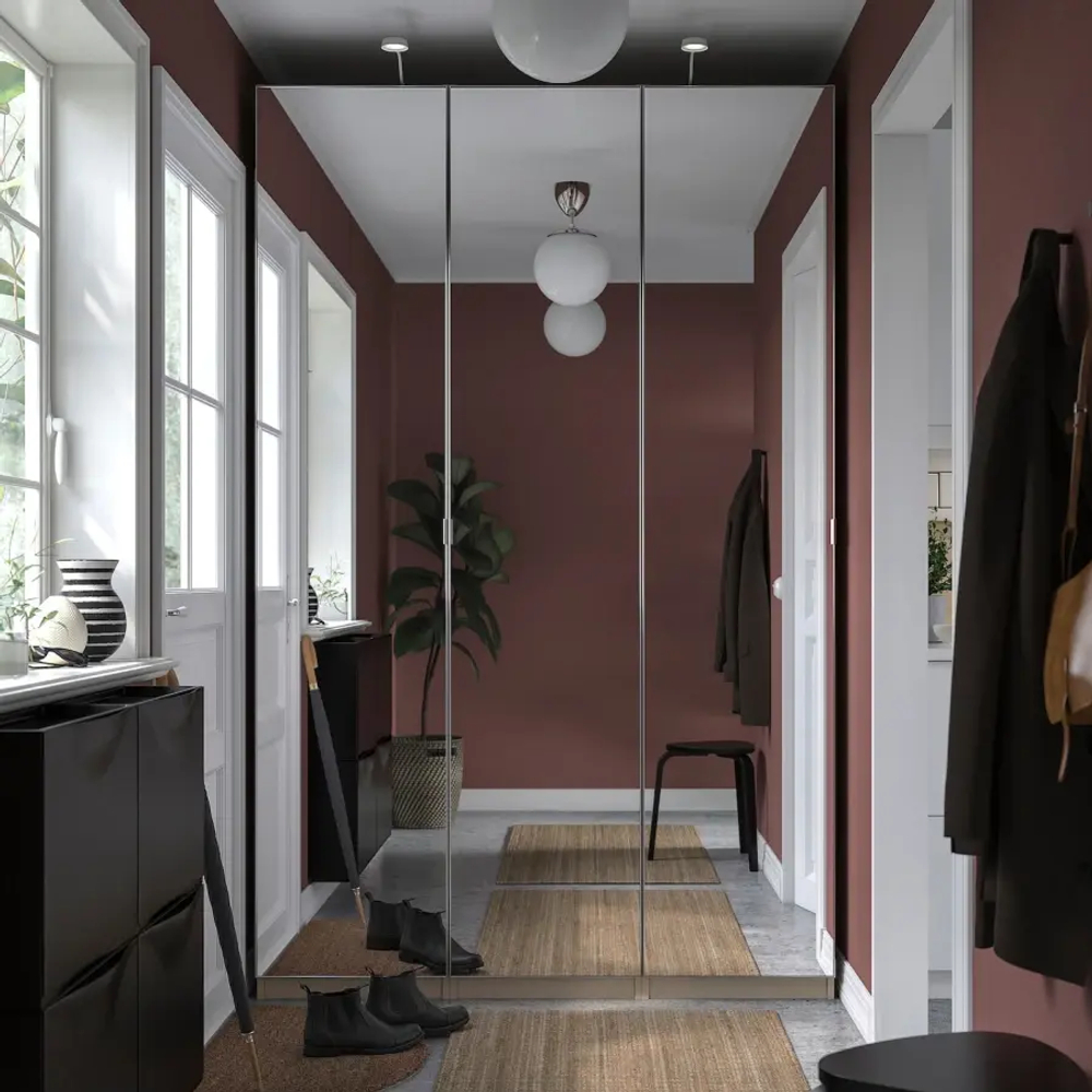 Гардеробная комбинация - PAX / ÅHEIM/ АHEIM IKEA/ПАКС/  АХЕЙМ ИКЕА,  237х150 см, под беленый дуб