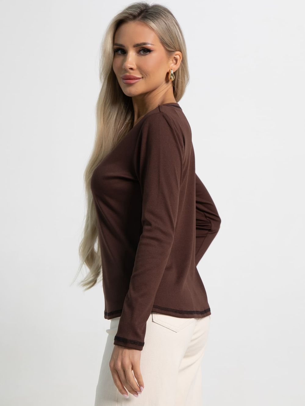 Блуза Новелла (шоколад) Б15492-24М LT Collection