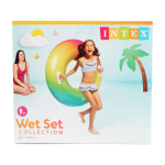 Круг для плавания "Цветной вихрь" с ручками 122 см от 9 лет 58202/134457 (Intex)