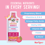 MaryRuth's, органические липосомальные мультивитамины для женщин, со вкусом ванили и персика, 14 пакетиков по 15 мл (0,5 жидк. унции)