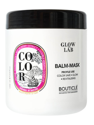 Бальзам-маска для окрашенных волос   COLOR BALM-MASK DOUBLE KERATIN с экстрактом брусники