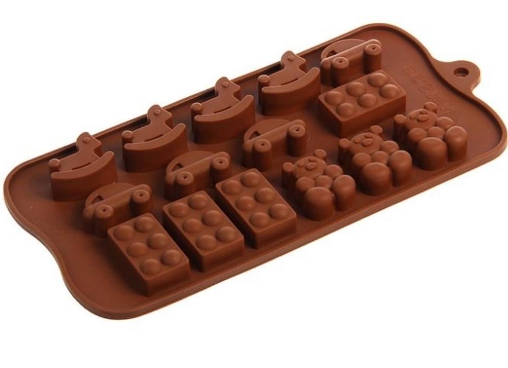 Форма для шоколада "детские игрушки" 21 х 11 х 1,5 см