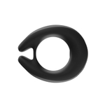 Черное эрекционное виброкольцо Cock Ring с пультом ДУ