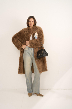 Двустороннее пальто-дубленка Tigrado