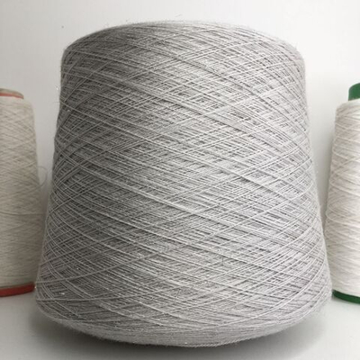 COMETA - Biella Yarn; 90% меринос, 10% люрекс; 1400м/100гр; col.28138 светло-серый с серебристым люрексом "травкой"; S708