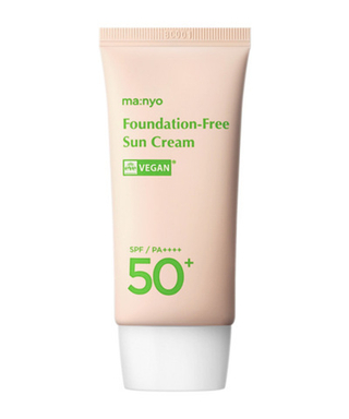 Крем солнцезащитный с тонирующим эффектом MANYO Factory Foundation-Free Sun Cream SPF50+PA++++ 50 мл
