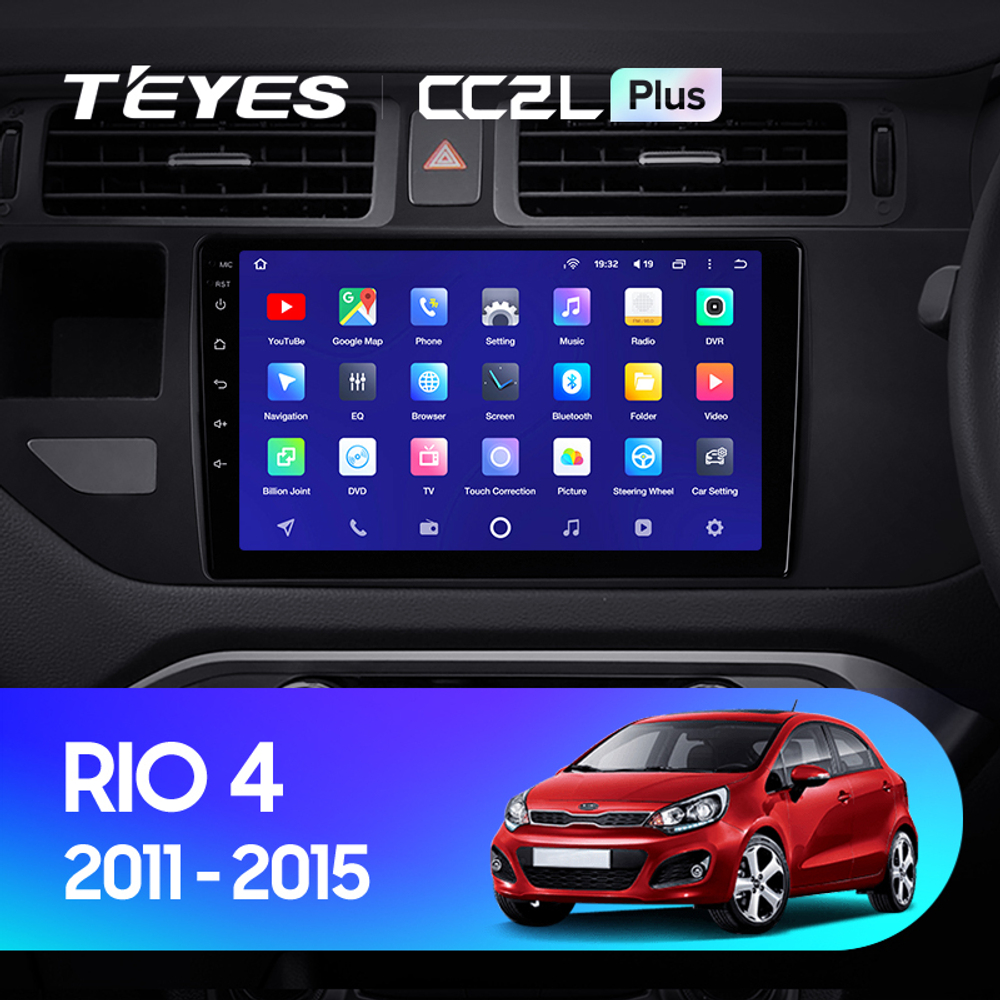 Teyes CC2L Plus 9"для KIA Rio 4 K3 2011-2015 (прав)