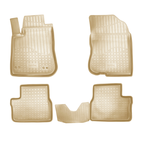 Ковры в салон Norplast/Unidec для Peugeot 2008 (2013-), Бежевый, АКПП, арт.NPA11-C64-230-B