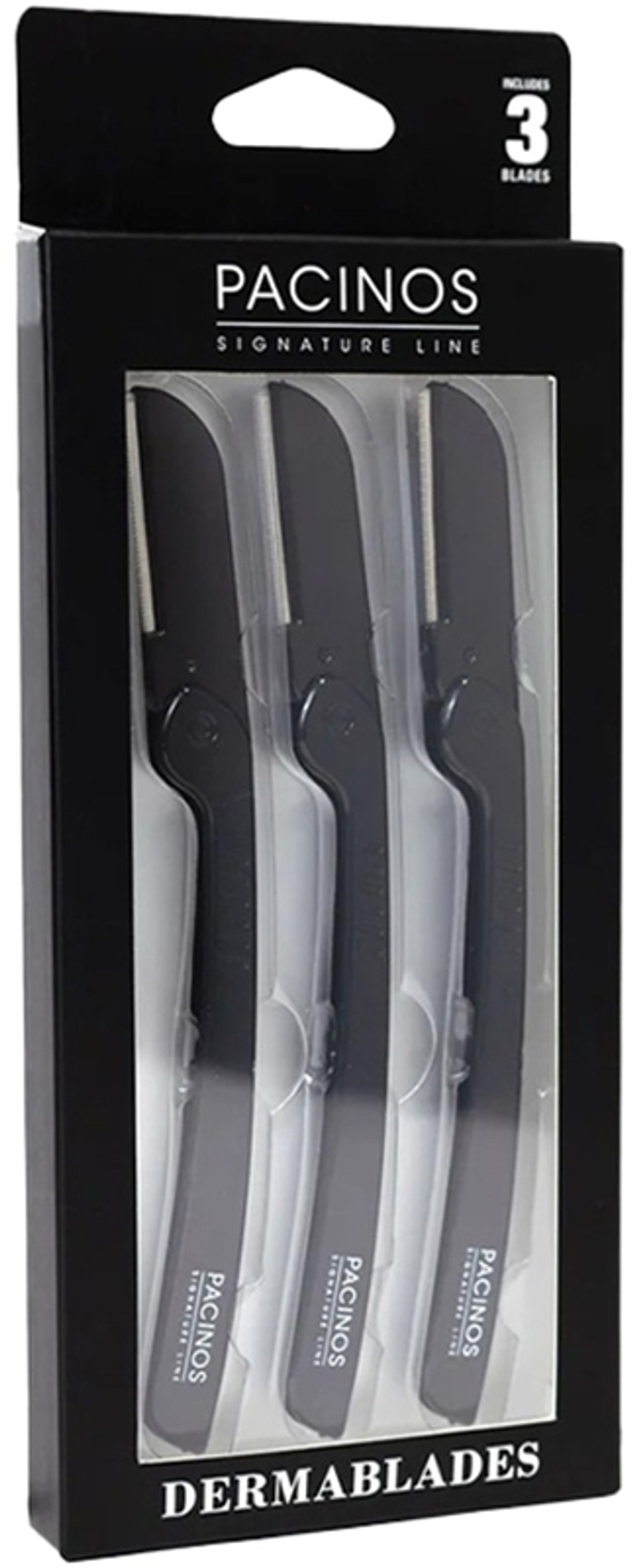 Pacinos Siganture Line Derma Blades - Бритва для лица, 3 szt.