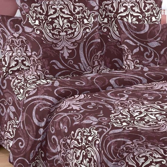 Евро комплект постельного белья Гранд поплин