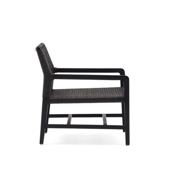 Sabolla Кресло из массива тикового дерева черного цвета La Forma Испания 
