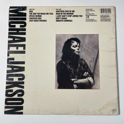 Винтажная виниловая пластинка LP Michael Jackson Bad (США 1987)