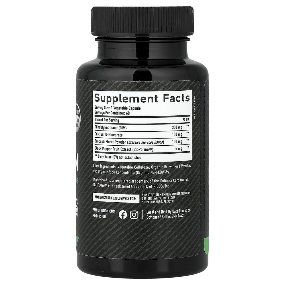 SMNutrition, DIM для мужчин, 300 мг, 60 капсул