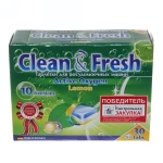 Таблетки для посудомойки «CLEAN&FRESH» 5 в 1, 30 таб.(midi)
