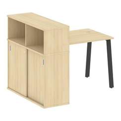 Метал Систем Стол письменный с шкафом-купе на А-образном м/к БА.РС-СШК-3.1 Т