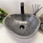 Раковина из речного камня RS-63583 (47*38*16) 0122