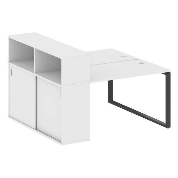 Метал Систем Рабочая станция с шкафом-купе на О-образном м/к БО.РС-СШК-2.2 Т