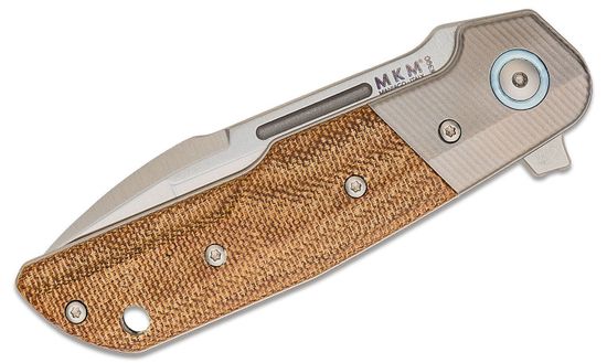 Складной нож MKM "CLAP" MKM/LS01 NCT c клинком из стали Böhler M390 Microclean®, рукоять титан / микарта
