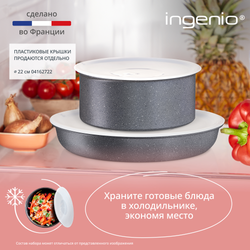 Набор посуды со съемной ручкой Tefal Ingenio Natural Force 3 предмета 22/26 см L3969202