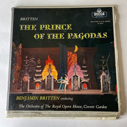 Винтажная виниловая пластинка LP Britten Бенджамин Бриттен, Covent Garden Orchestra, The Prince Of The Pagodas Балет Принц Пагод (Англия 1957)