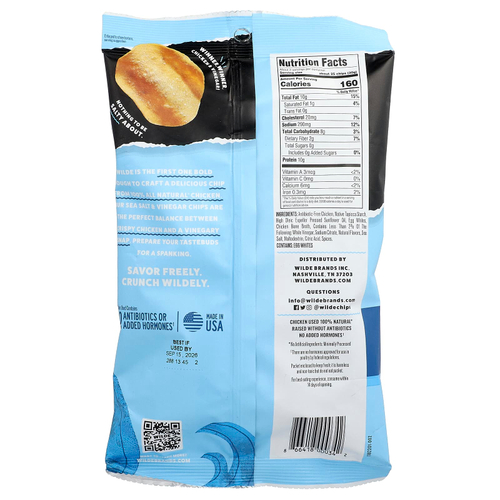 Wilde Brands, Protein Chips®, Sea Salt & Vinegar, 2.25 oz (64 g)