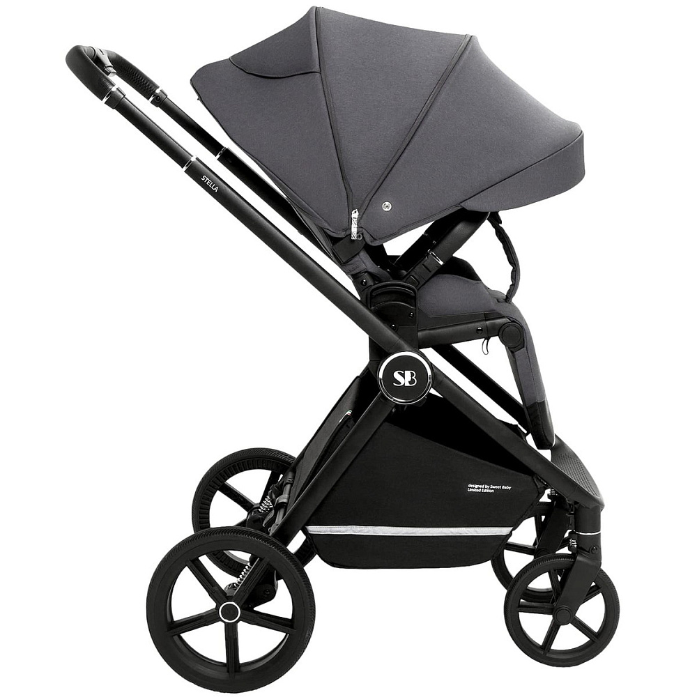 Коляска 3 в 1 Sweet Baby Stella + автокресло Premier Grey Dark Grey