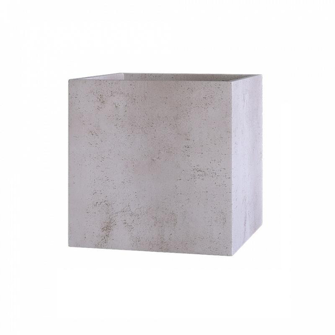 Кашпо Concretika Cube 40x40x40 Concrete White