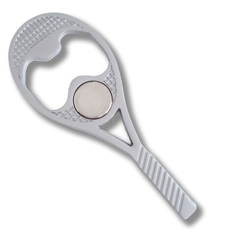 Gadżet Australian Open Magnet Bottle Opener Racquet - Серебро