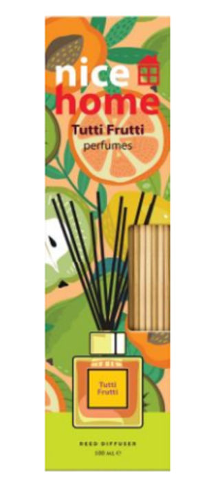 Ароматизатор-диффузор  AREON Sticks100мл NICE HOME - Tutti Frutti/Тутти Фрутти