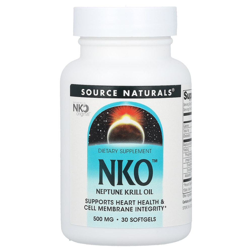 Source Naturals, NKO™, Neptune, масло криля, 500 мг, 30 капсул
