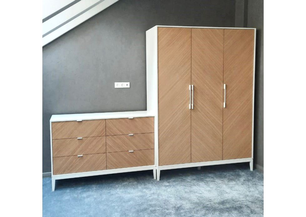 Комод Fjord 6 ящиков (белый)