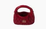 Сумка Miu Miu Wander Matelasse Nappa Leather Hobo Bag "Red"