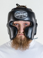 Шлем боксерский LEADERS LS MEX BK (черный)