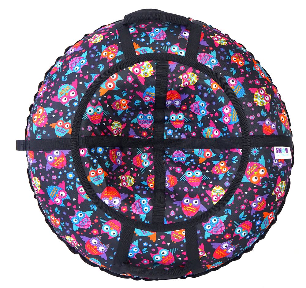 Тюбинг SnowDream Glamour S Совы черные