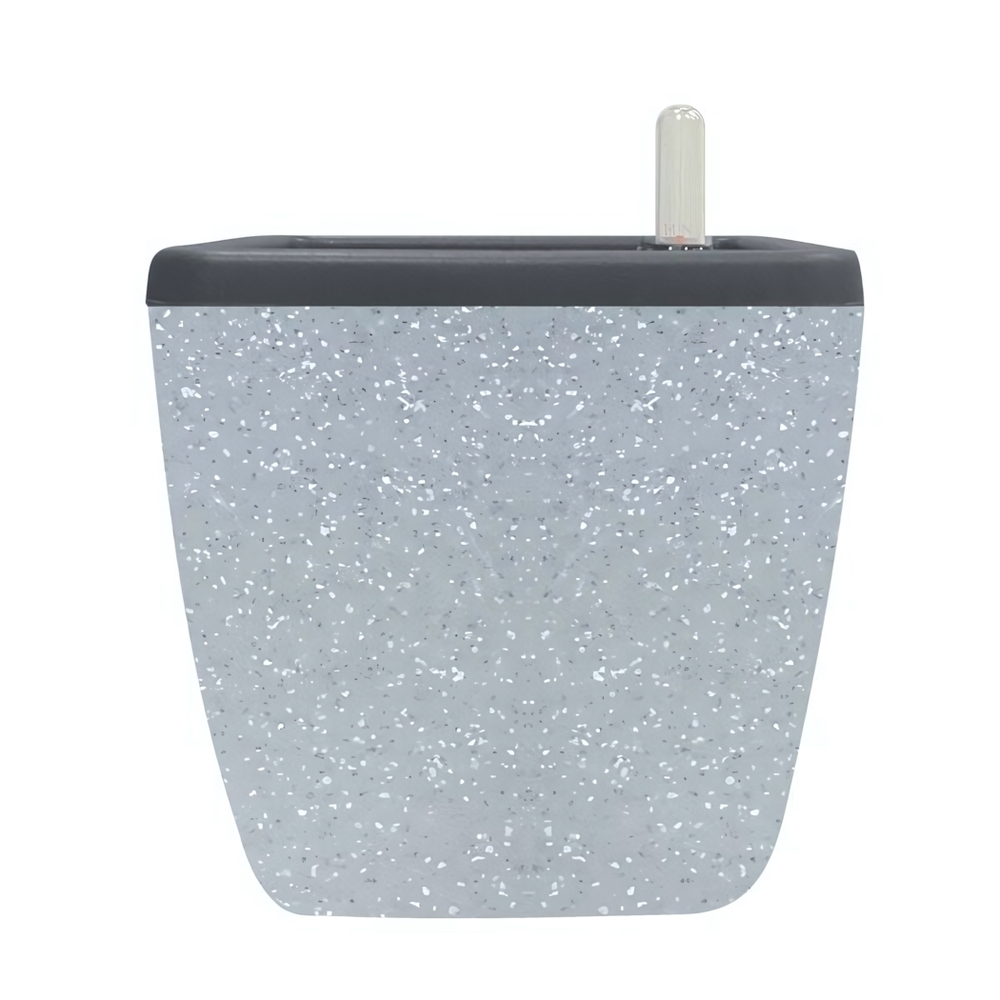 Горшок с автополивом InGreen Munchen D 210мм/5л с внутренней вставкой 2,2л, квадратный, светлый камень