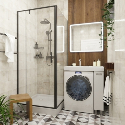 Эстет Riga Luxe Тумба с раковиной 1 ящик 80 см левая