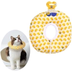 Воротник ветеринарный на кулиске «ЛЮБИМЫЙ БРО», уточки, р M, окружность шеи 17-27см (лейбл)