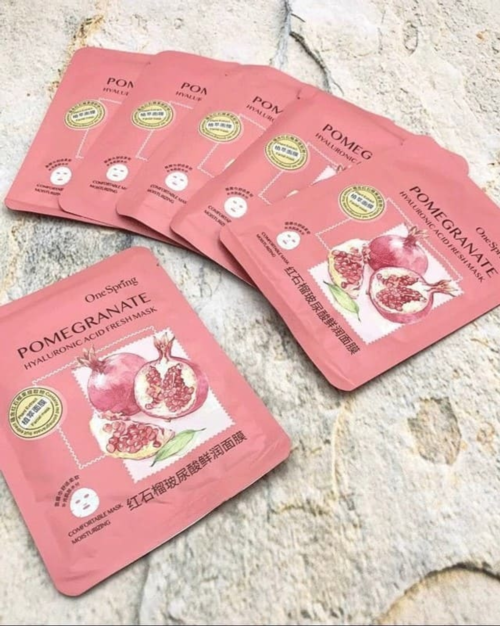 Тканевая маска для лица с гранатом