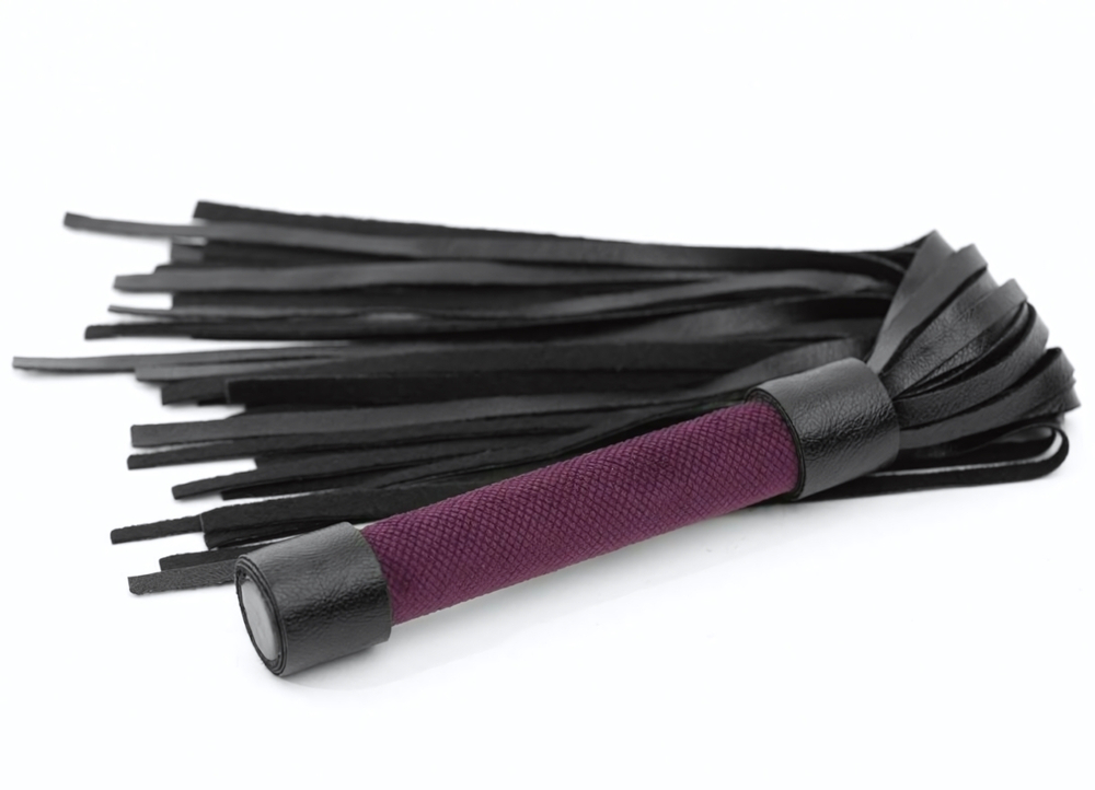 Фиолетово-черная плеть My rules - 43 см. (Цвет: фиолетовый с черным)