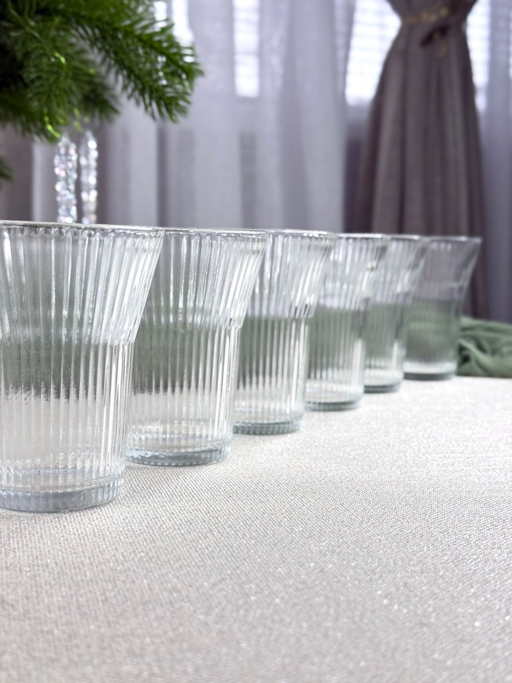 Набор стеклянных стаканов 6шт