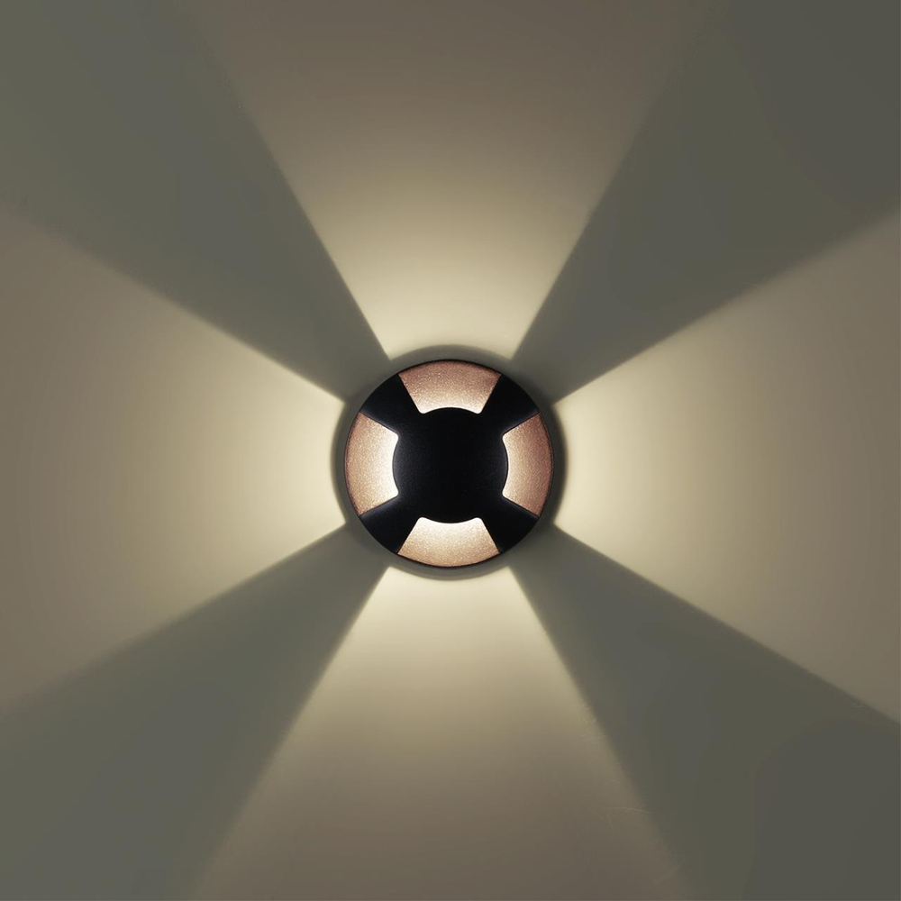 6662/3GL3 NATURE ODL25 729 черный/металл Встраиваемый грунтовый светильник IP67 LED 3W 3000K 60° 12V/24V WALD (нужен драйвер 357781/357782)