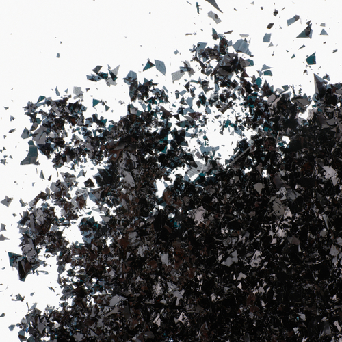 Конфетти дробленые Черный, Металлик, 20 г.