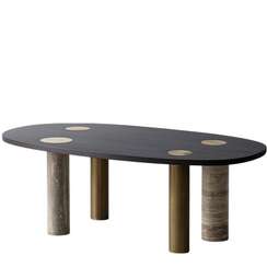 Стол овальный 9712, 220х100 см