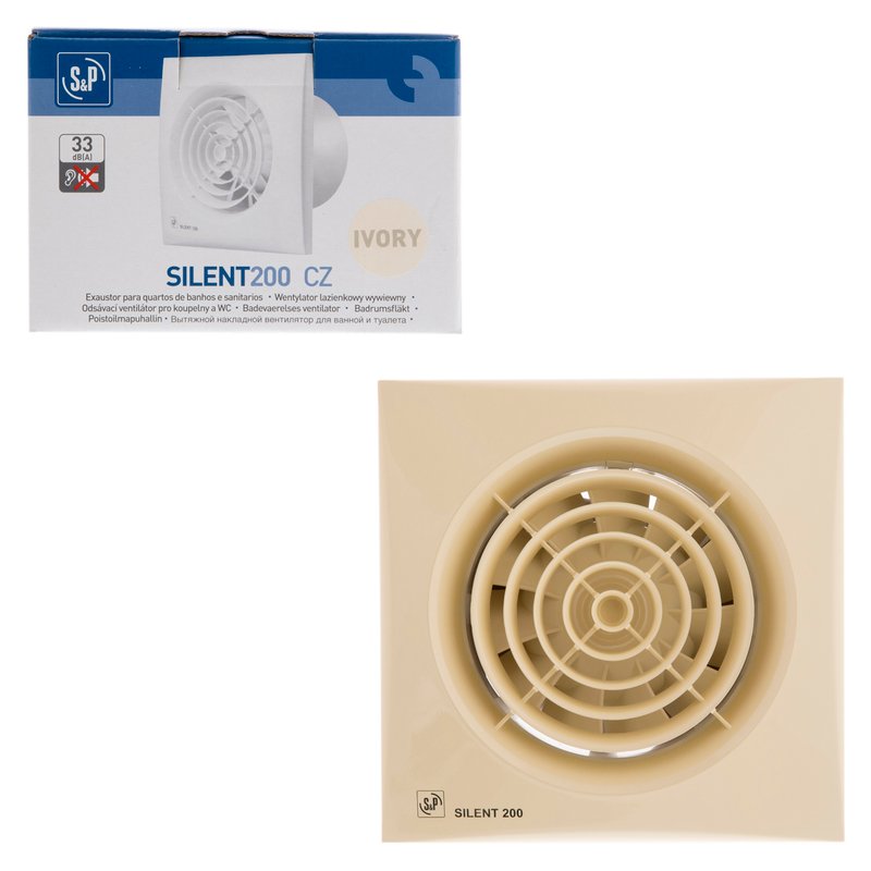 Накладной вентилятор Soler Palau SILENT-200 CZ IVORY