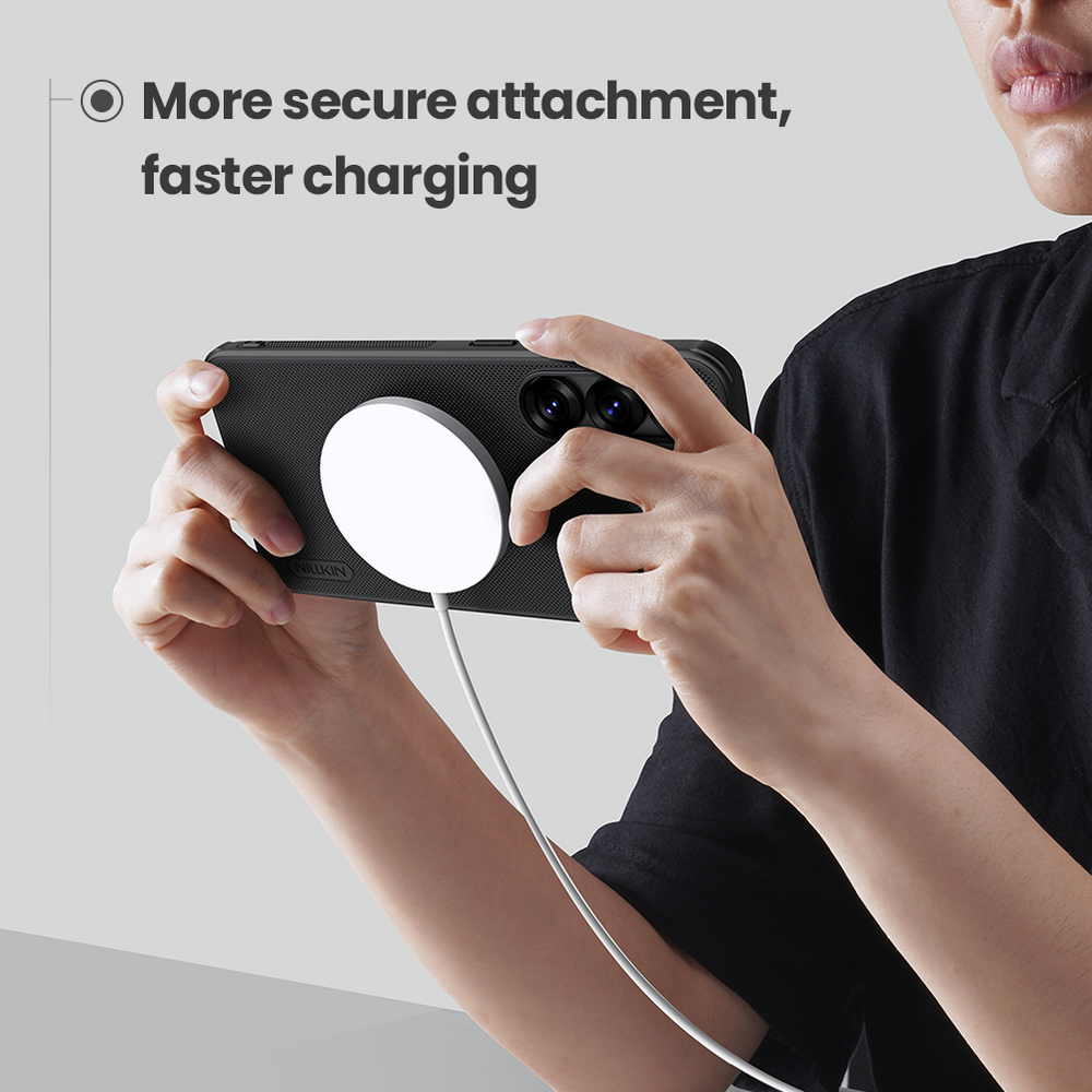 Чехол от Nillkin c поддержкой MagSafe для Samsung Galaxy S25, серия Super Frosted Shield Pro Magnetic Case